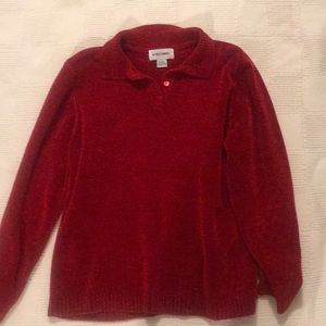 Plush long sleeve sweater